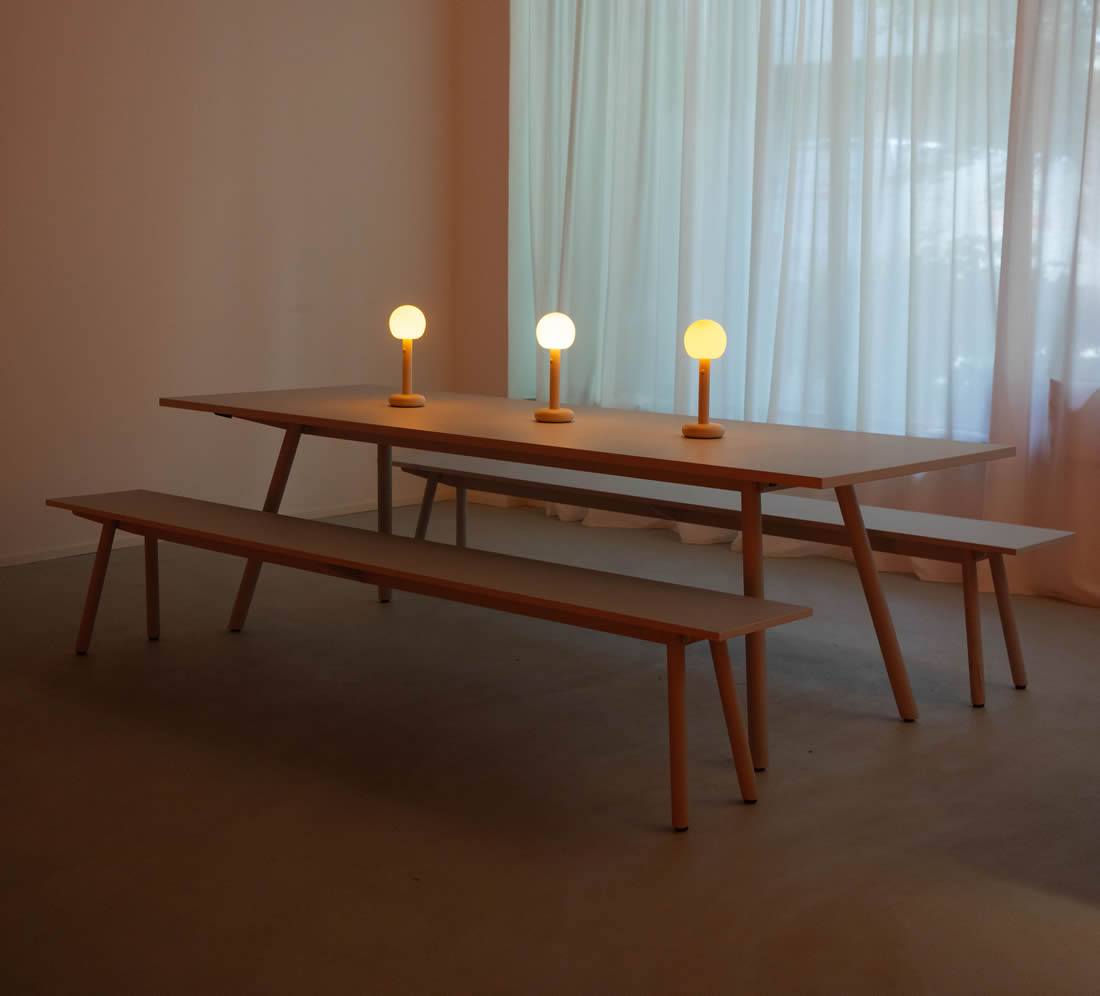 Fire LED Tischleuchte