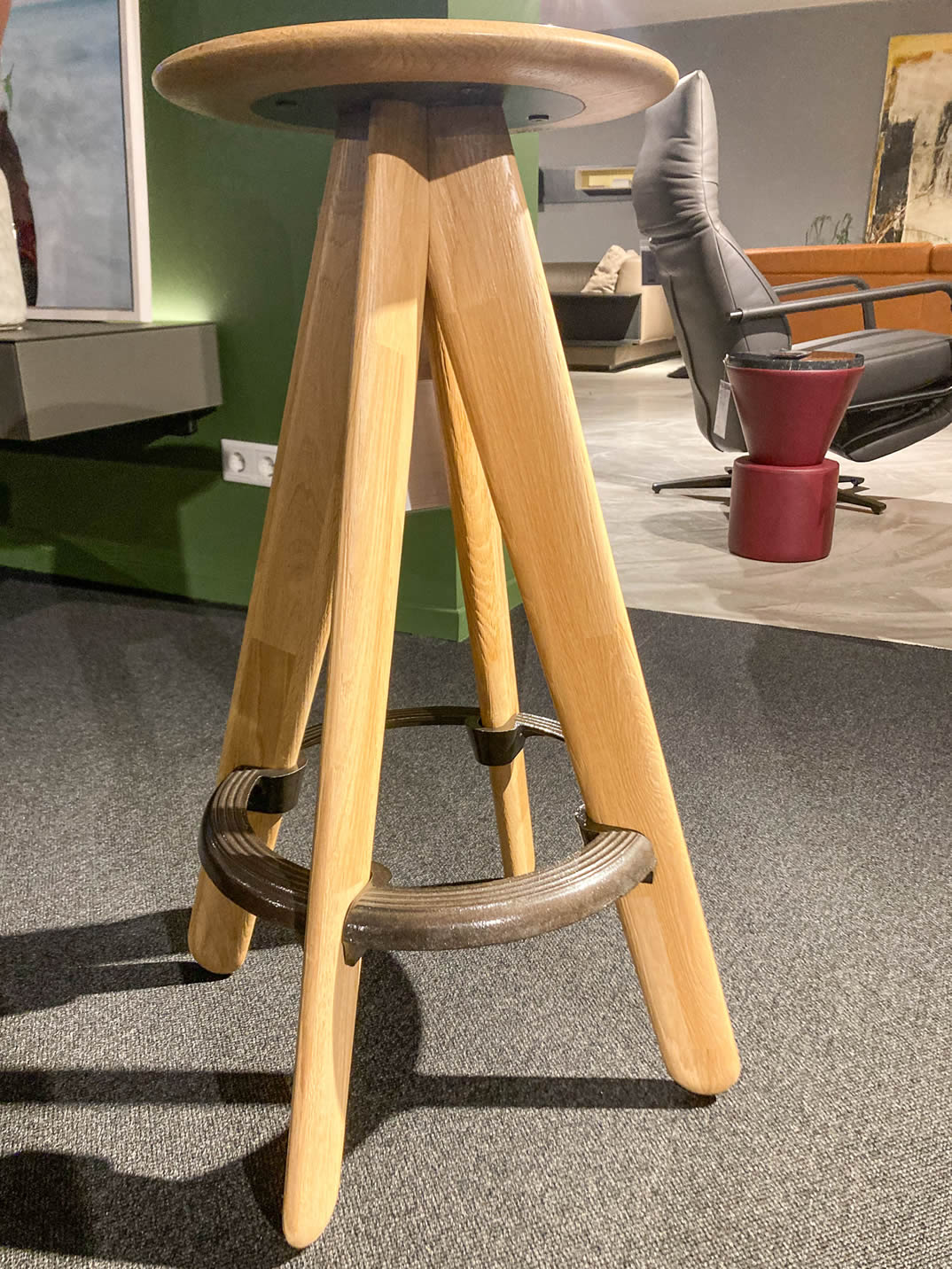 Barhocker-Set Slab Bar Stool Ausstellungsstück