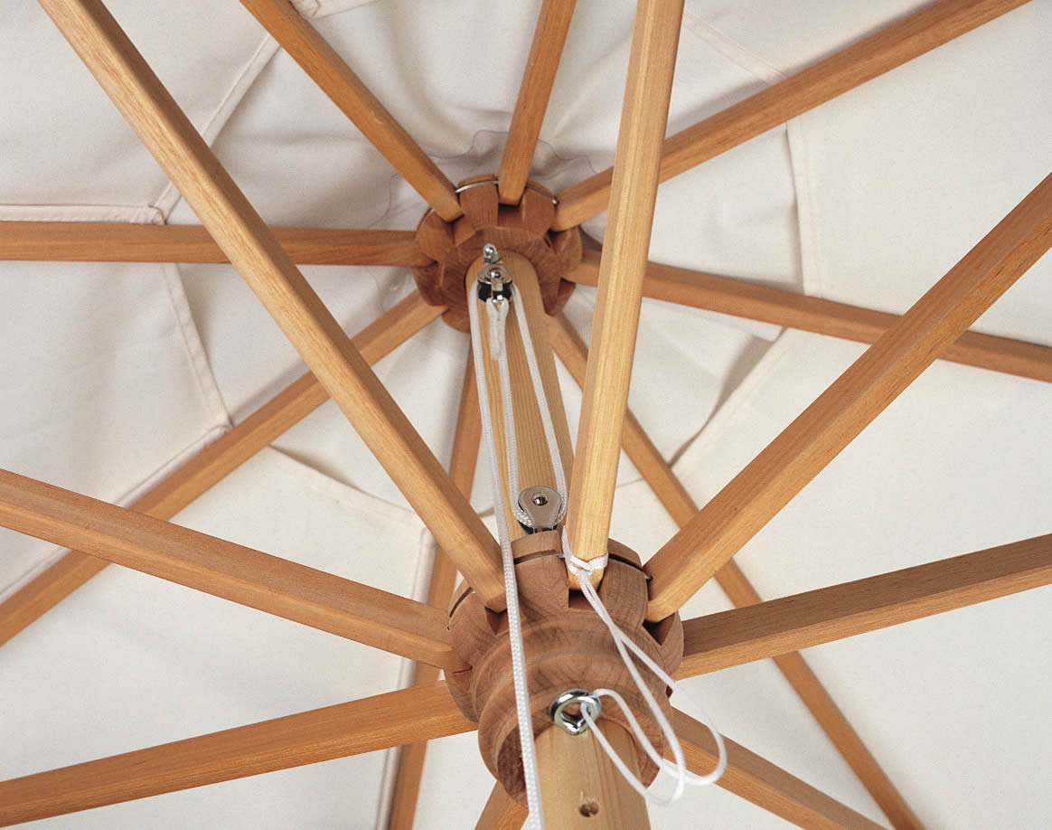 Basic Sonnenschirm mit Bodenplatte