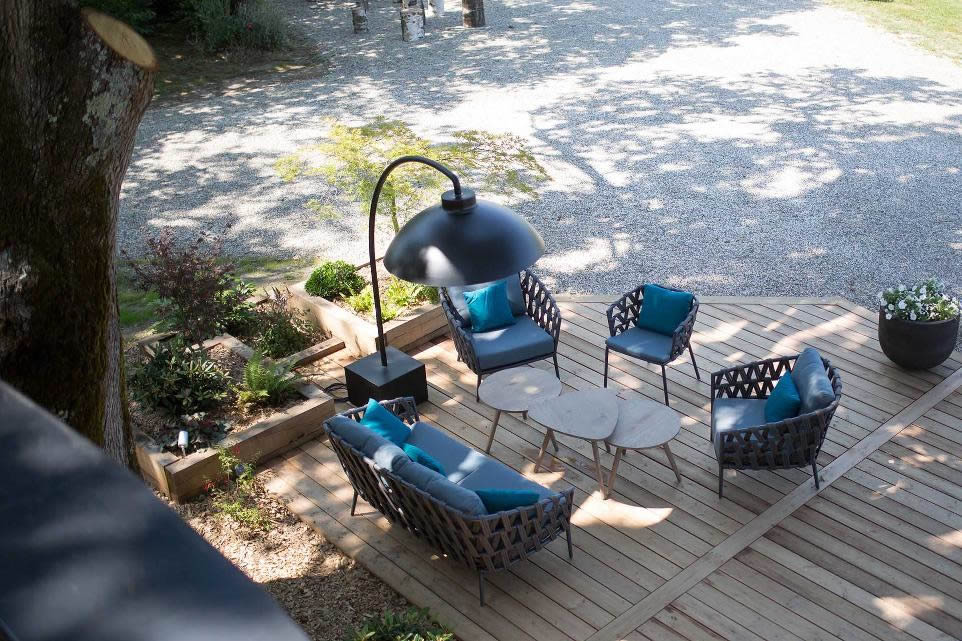 DOME FS Outdoor Bogenleuchte mit Heizstrahler