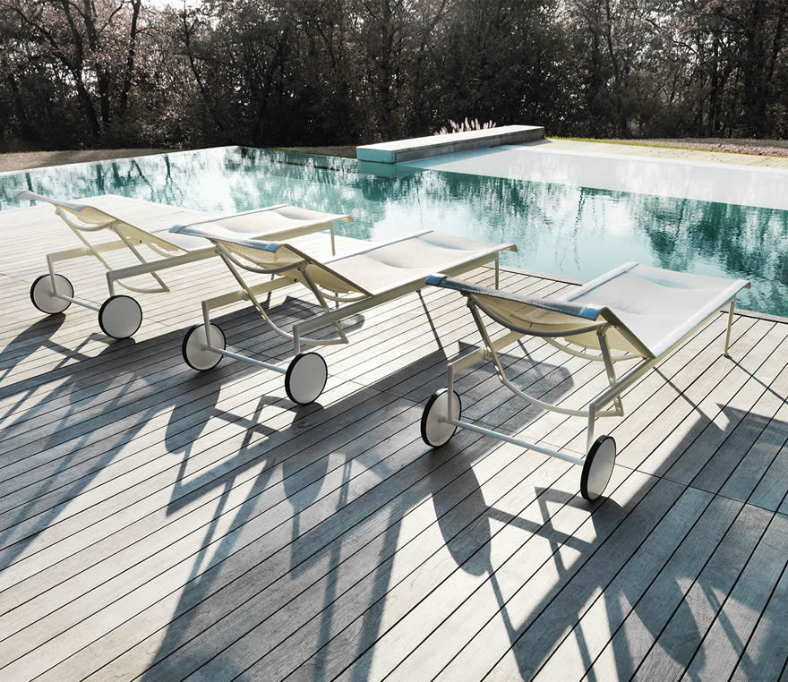 1966 Outdoor Adjustable Chaise Lounge Sonnenliege