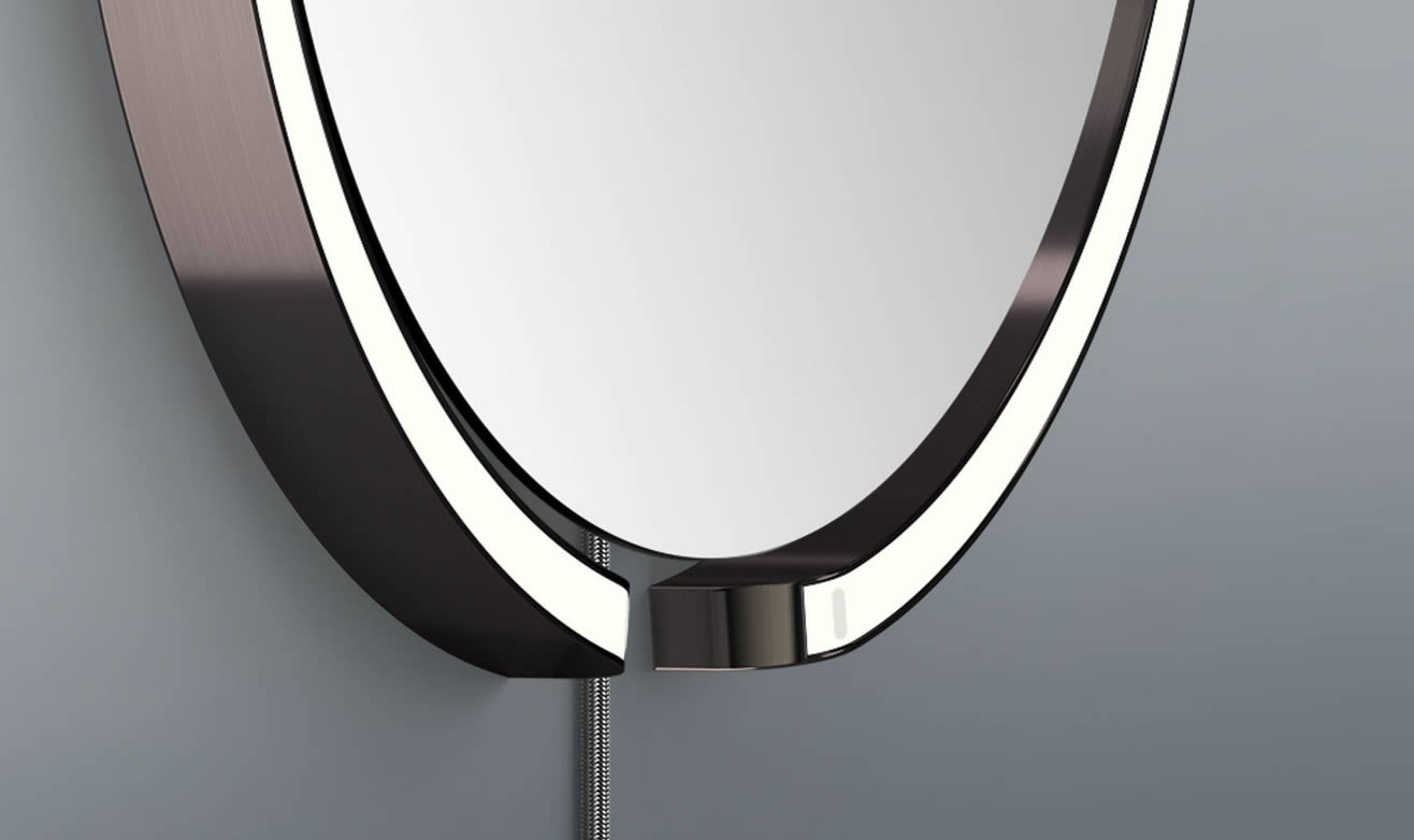 Mito sfera corda LED Spiegelleuchte