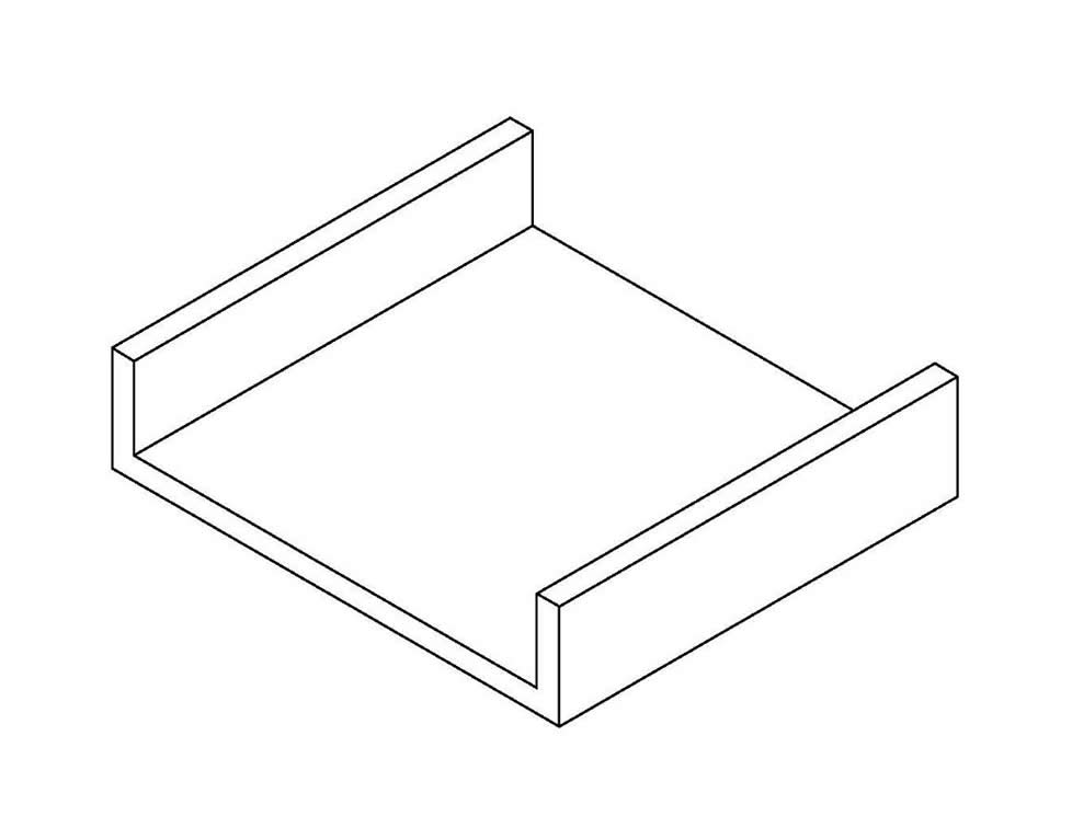 Meterware Ablageschale
