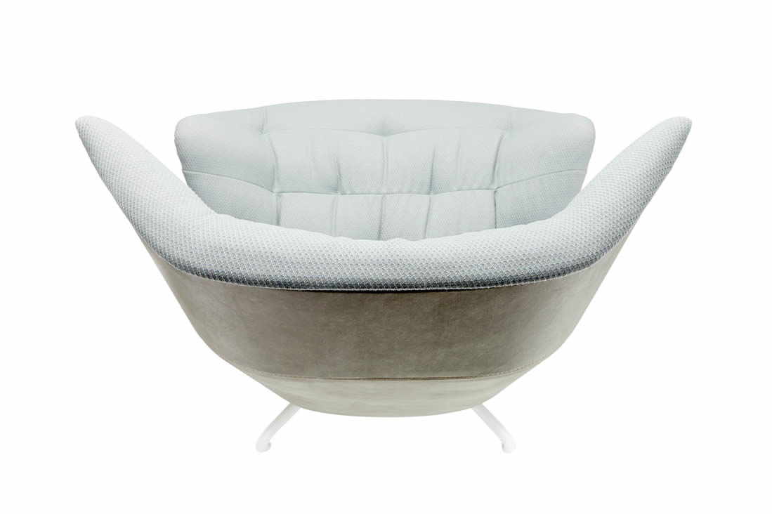 Lounge Sessel 808 "Under" mit Hocker