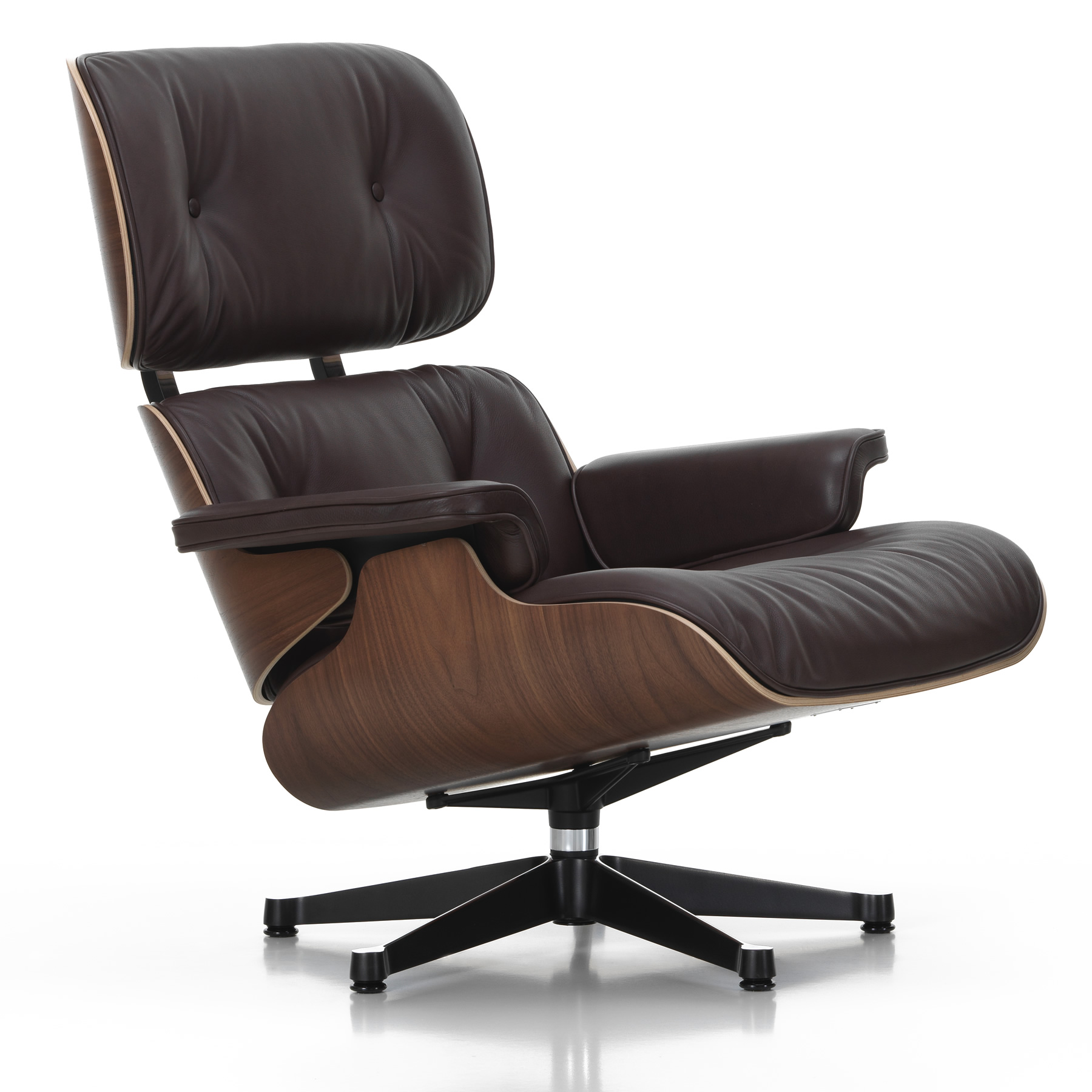 Eames Lounge Chair Nussbaum dunkel