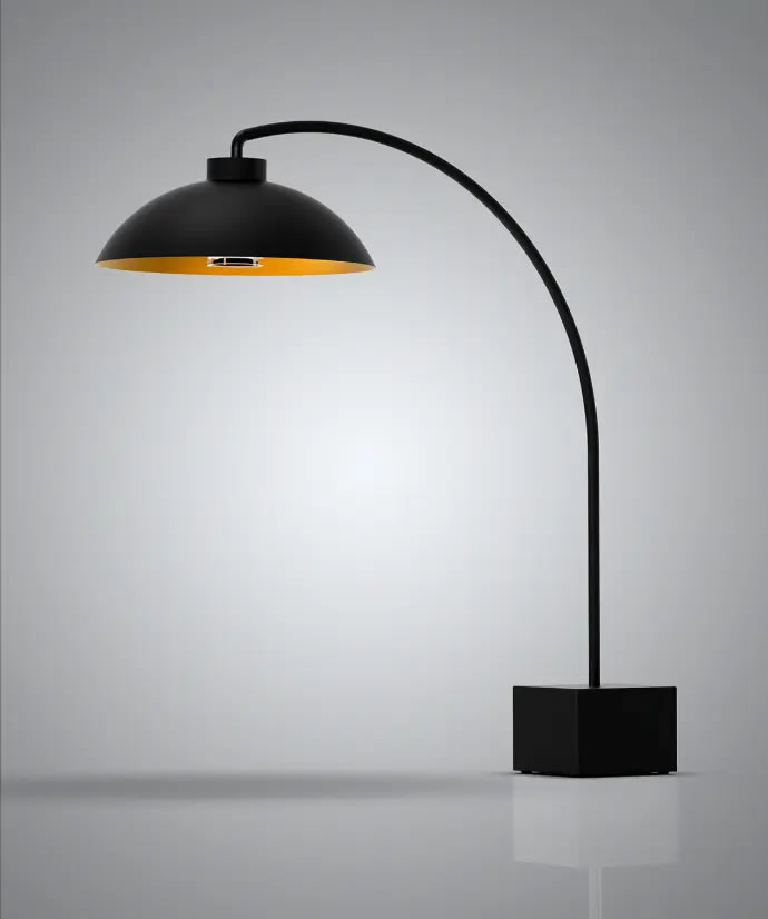 DOME FS Outdoor Bogenleuchte mit Heizstrahler