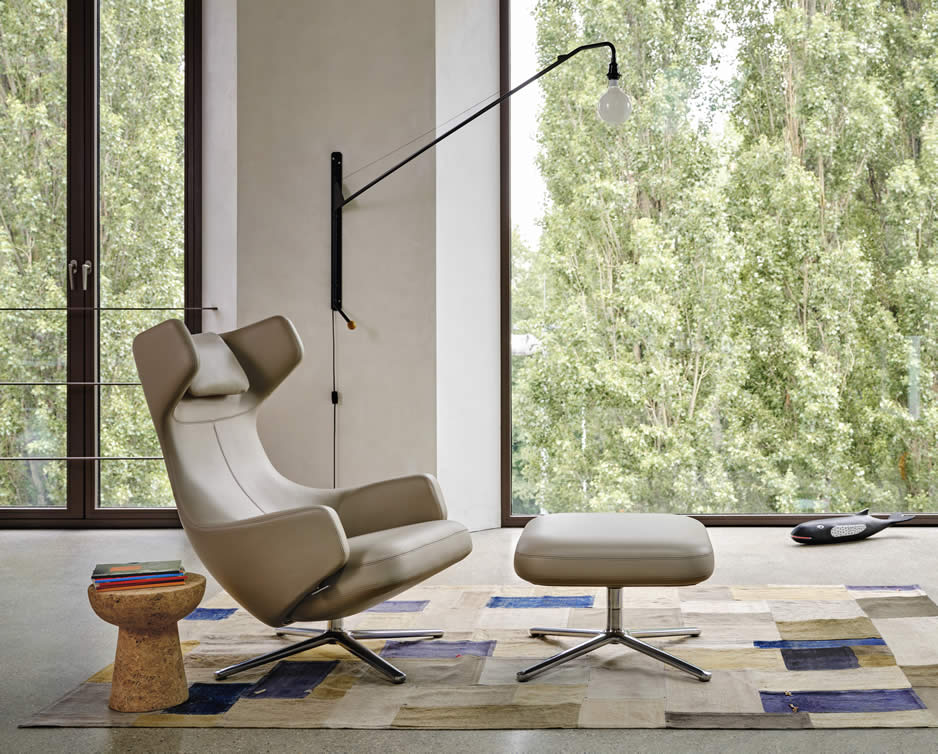 Grand Repos mit Ottoman Leder Premium F