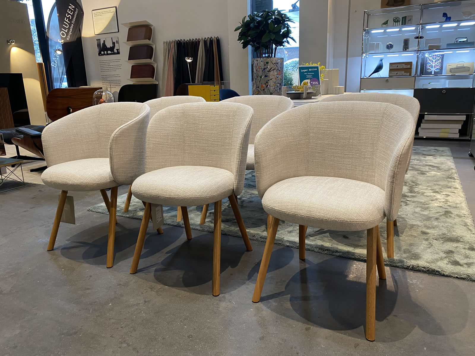 Stuhlgruppe Mikado Ausstellungsstück