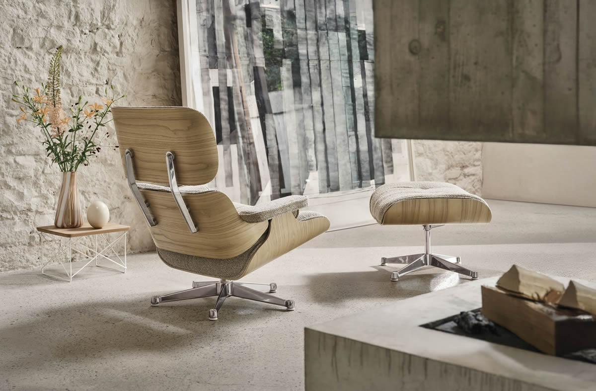 Eames Lounge Chair Kirsche natur