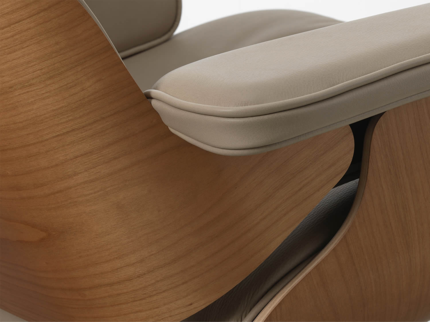 Eames Lounge Chair Kirsche natur