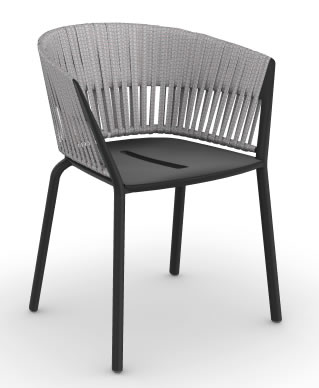 Ria Dining Armchair mit komplettem Geflecht