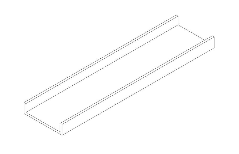 Meterware Ablageschale