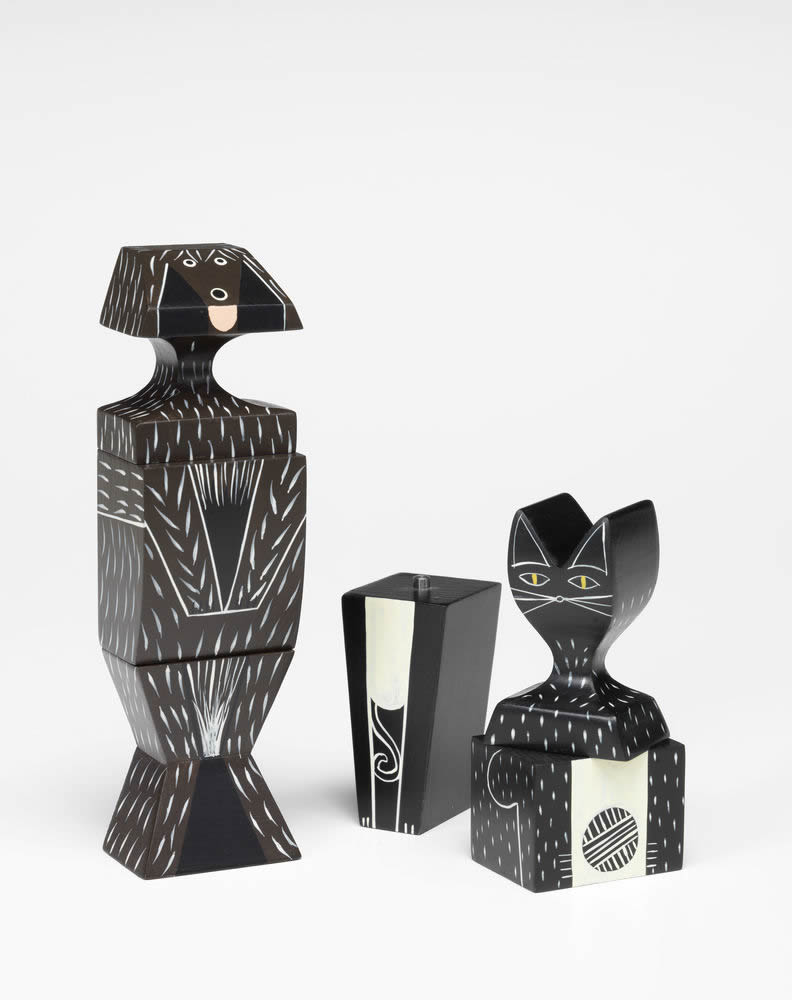 Wooden Dolls Cat & Dog