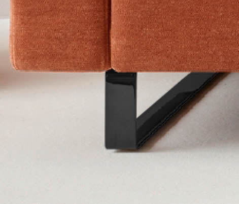 CONSETA Sofa mit quadratischer Abschlussliege