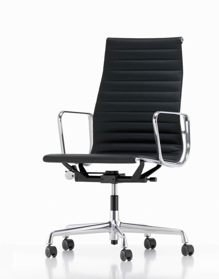Aluminium Chair EA 119 Leder Premium F
