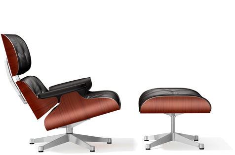 Lounge Chair & Ottoman, klassisch