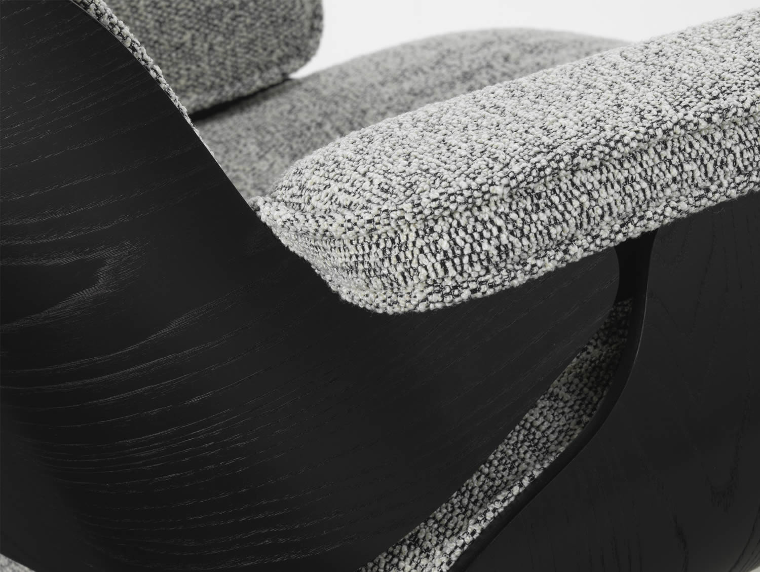 Eames Lounge Chair Kastanie schwarz