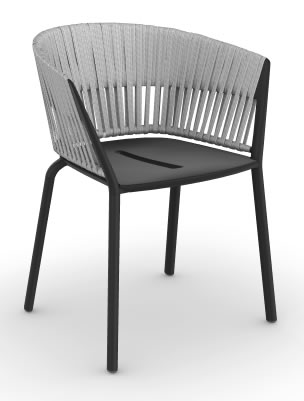 Ria Dining Armchair mit komplettem Geflecht