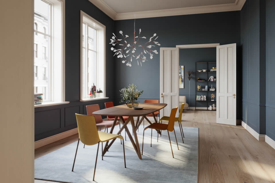 Stuhl Liz im Stoffbezug