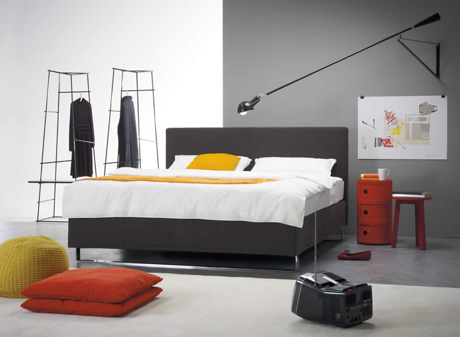 Bohemian A Boxspring Bett mit Taschenfederkern