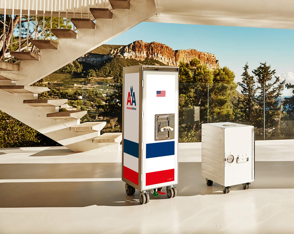 American Airlines Flugzeugtrolley