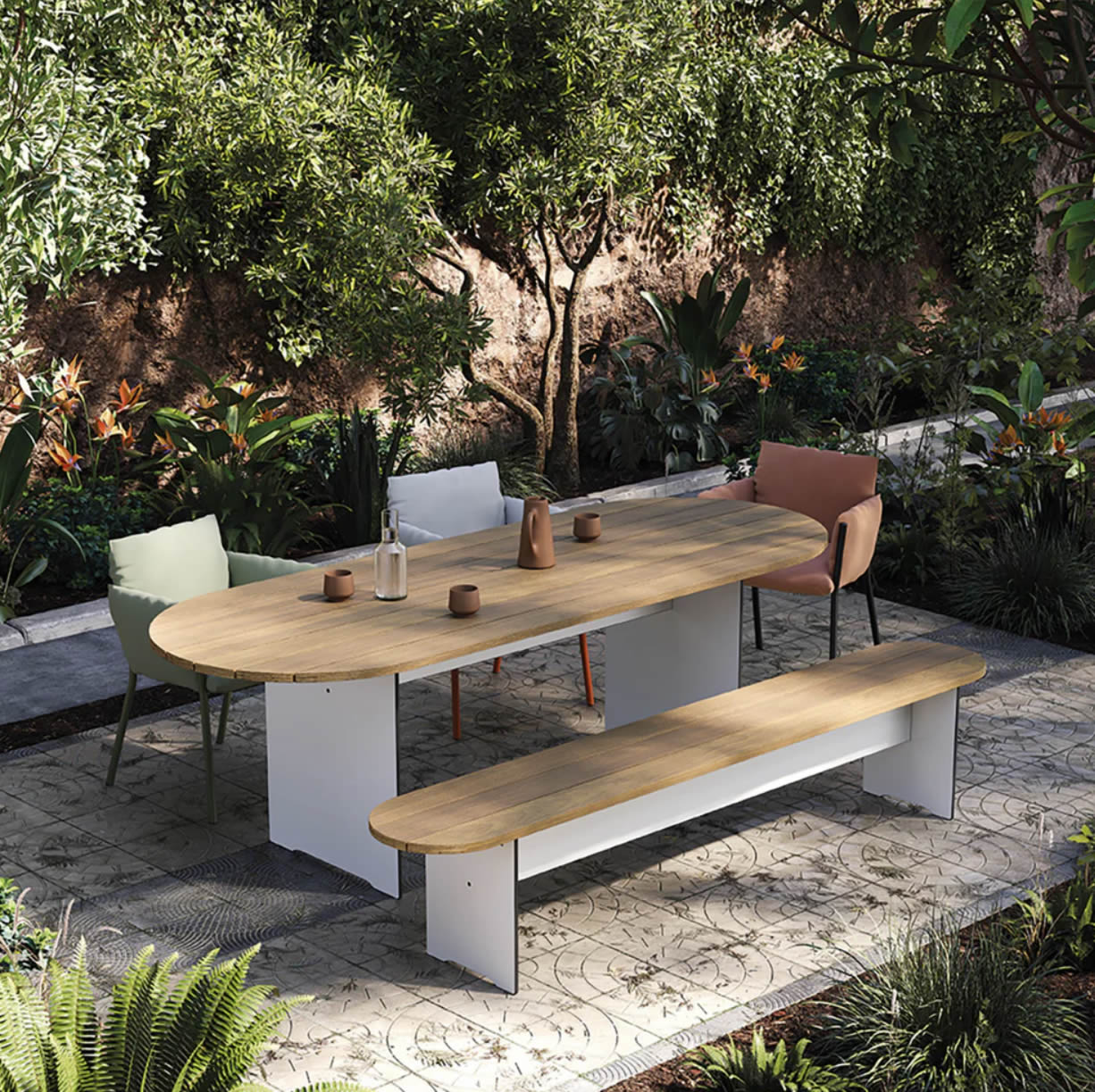 RIVA Vario Round Tisch XL Wood