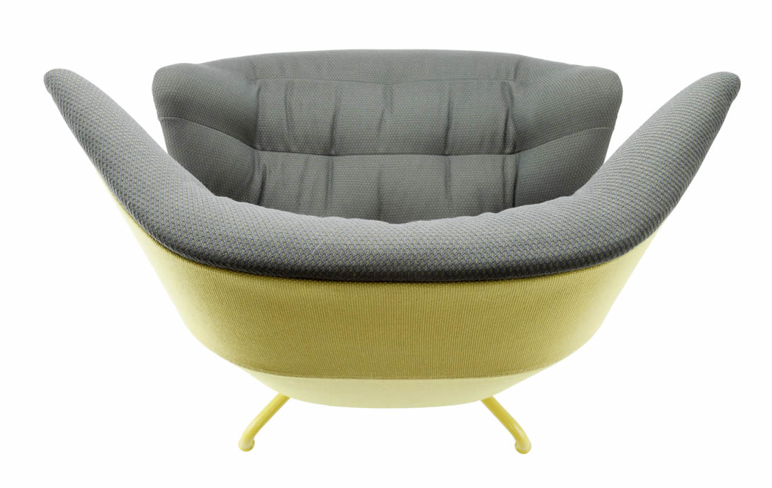 Lounge Sessel 808 "Urban" mit Hocker