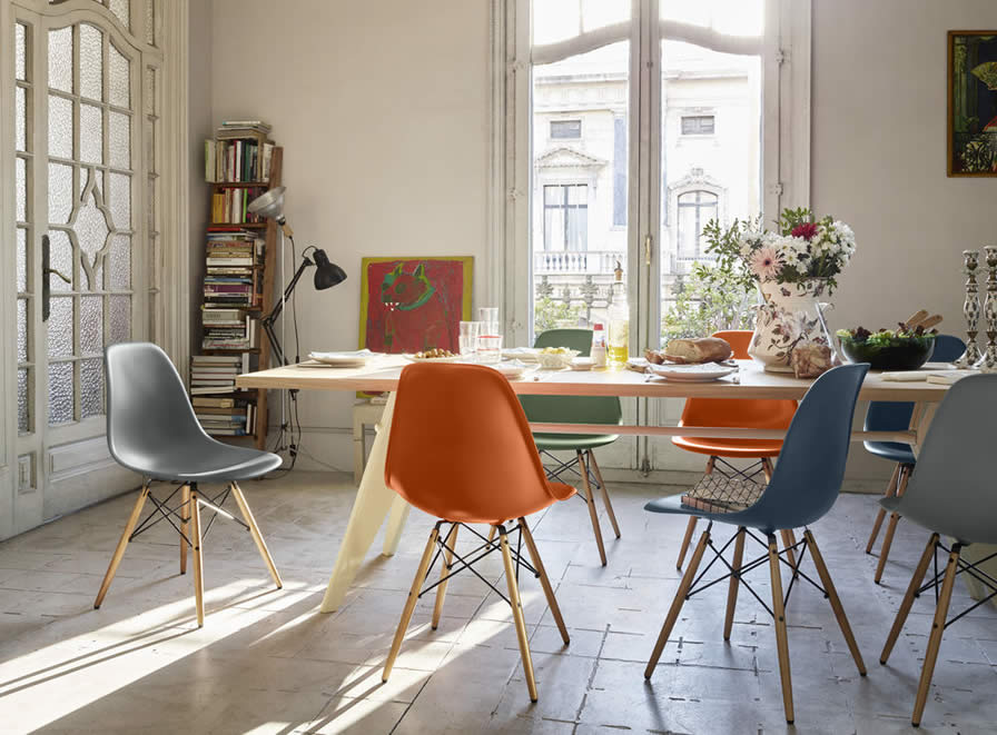 Eames Plastic Side Chair DSW neue Farben