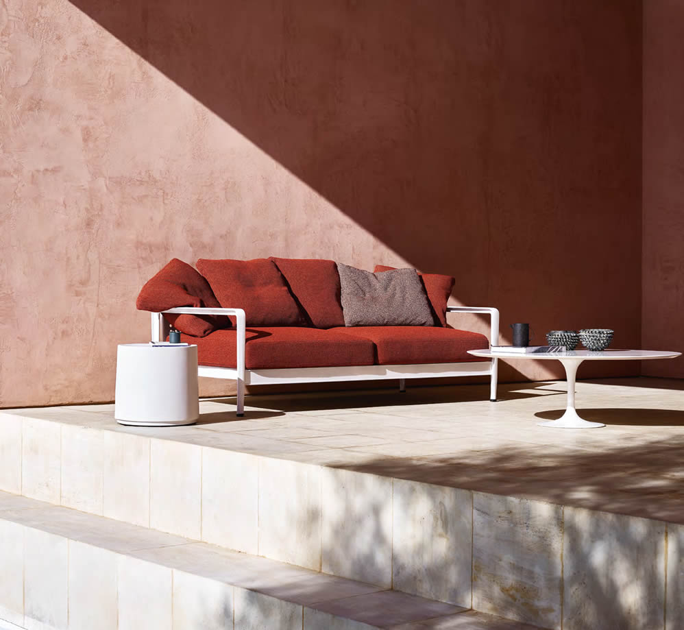 Lissoni Outdoor Hocker Couchtisch rund