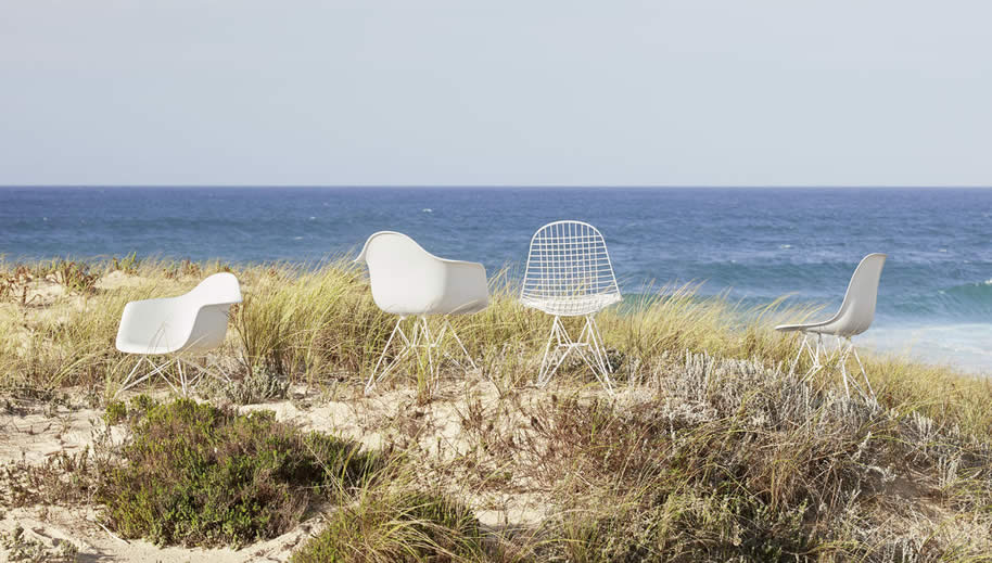 Wire Chair DKR White Collection