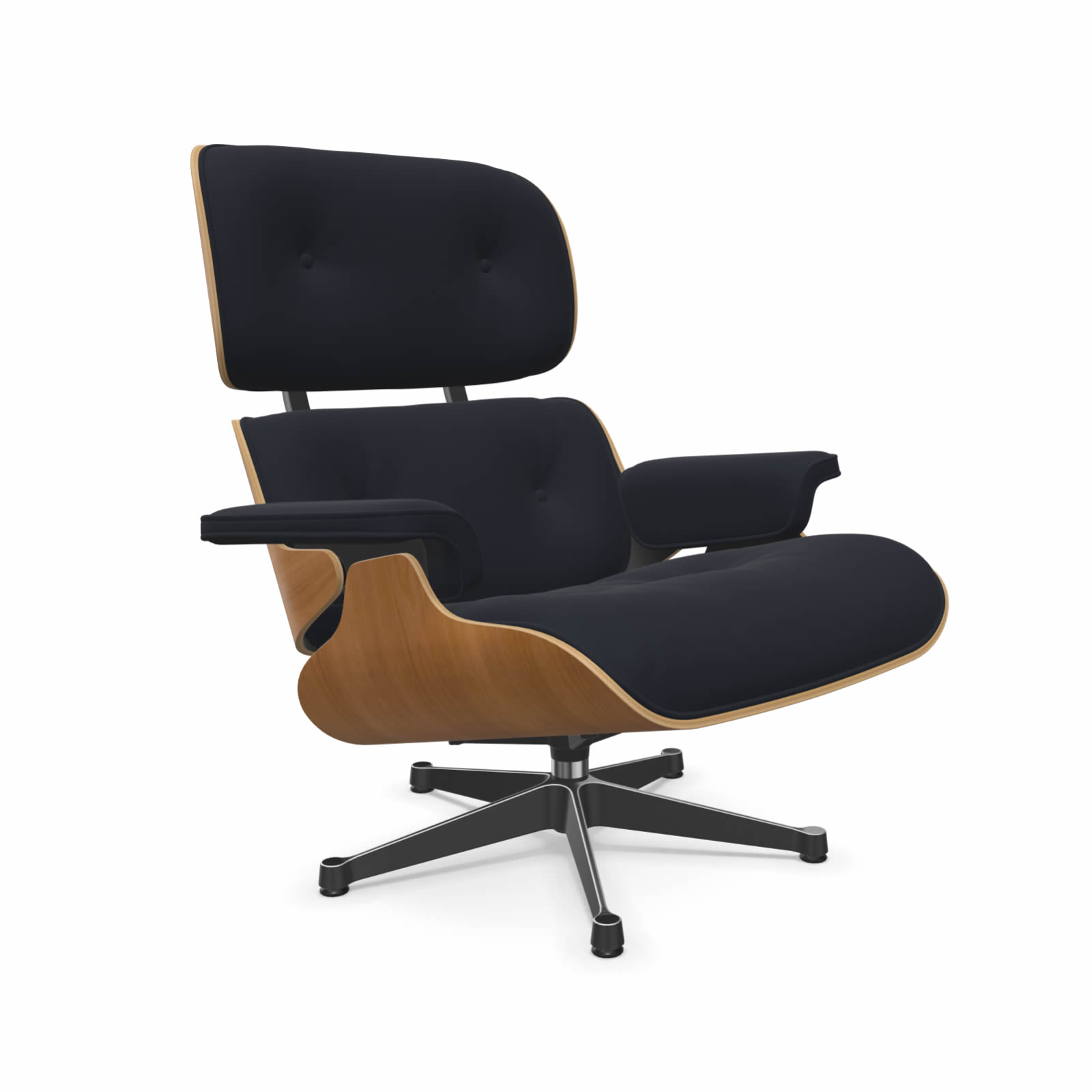 Eames Lounge Chair Kirsche natur Stoff Calma
