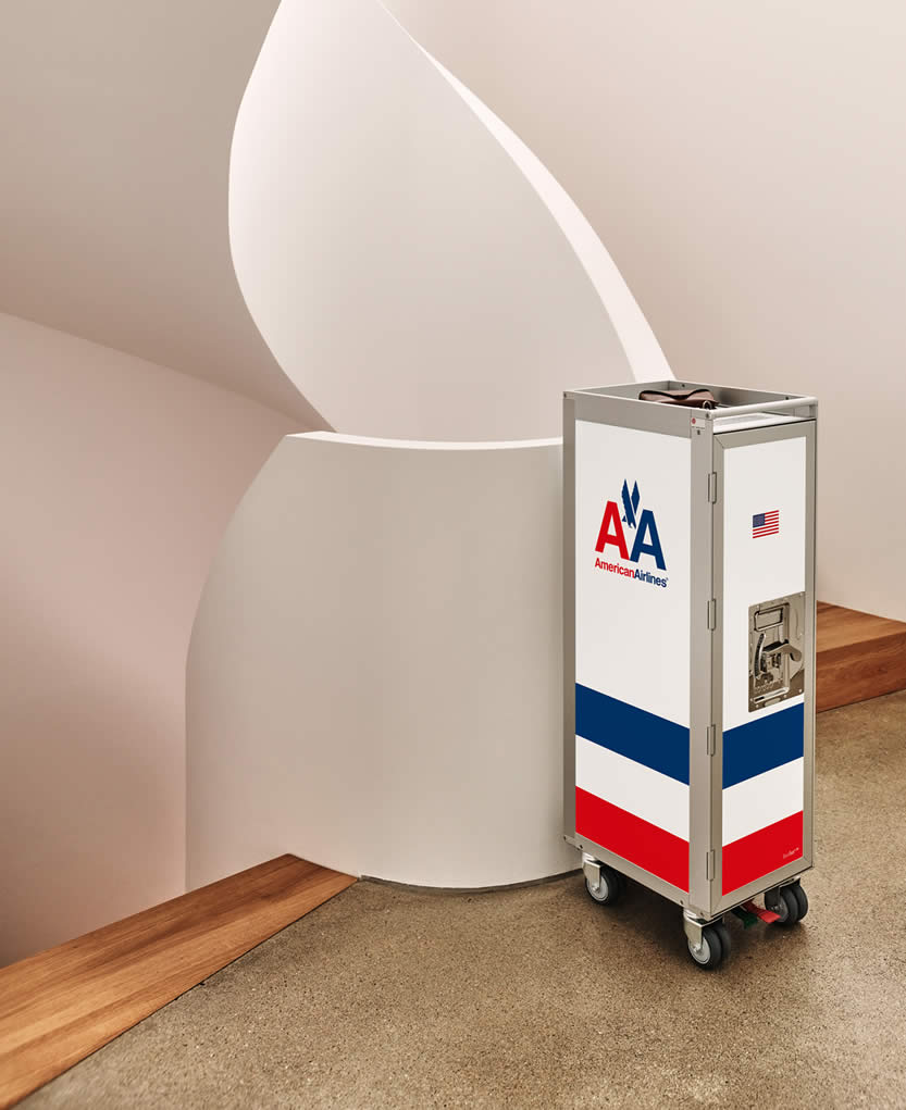 American Airlines Flugzeugtrolley