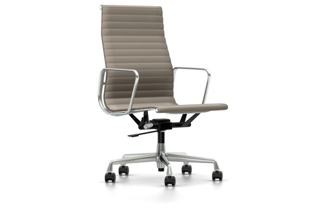 Aluminium Chair EA 119 Leder Premium F