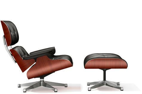 Lounge Chair & Ottoman, klassisch