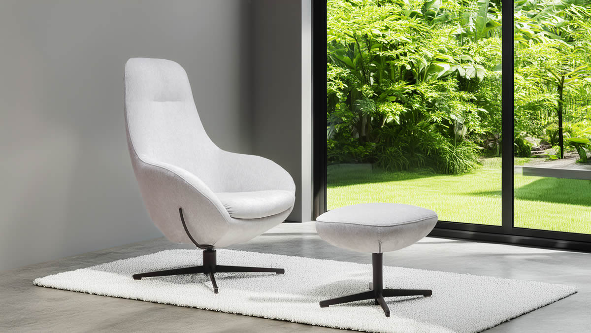 Sessel Manira mit Hocker