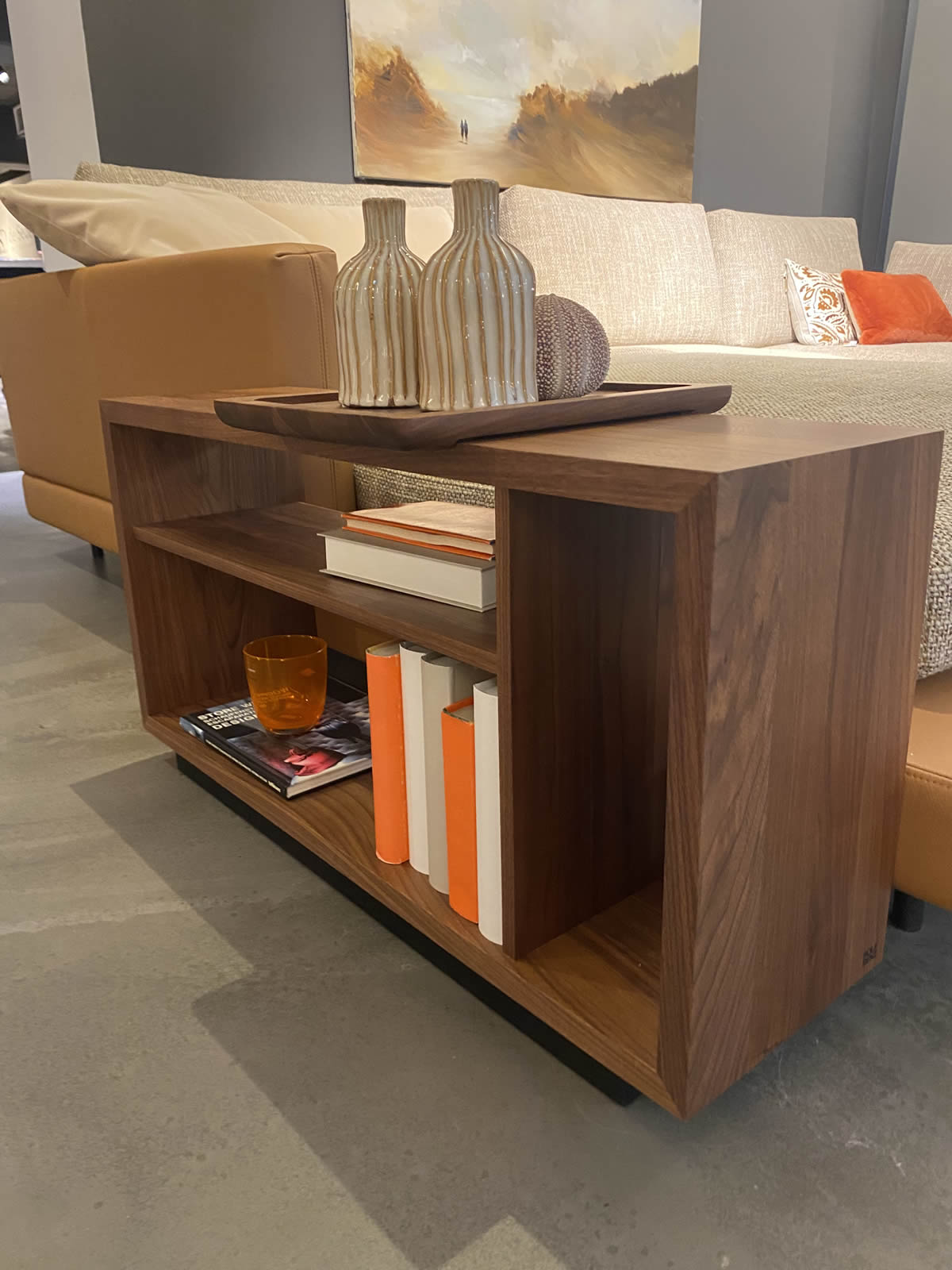 Eckgarnitur Sina mit Couchtischen und Anstellregal Ausstellungsstück