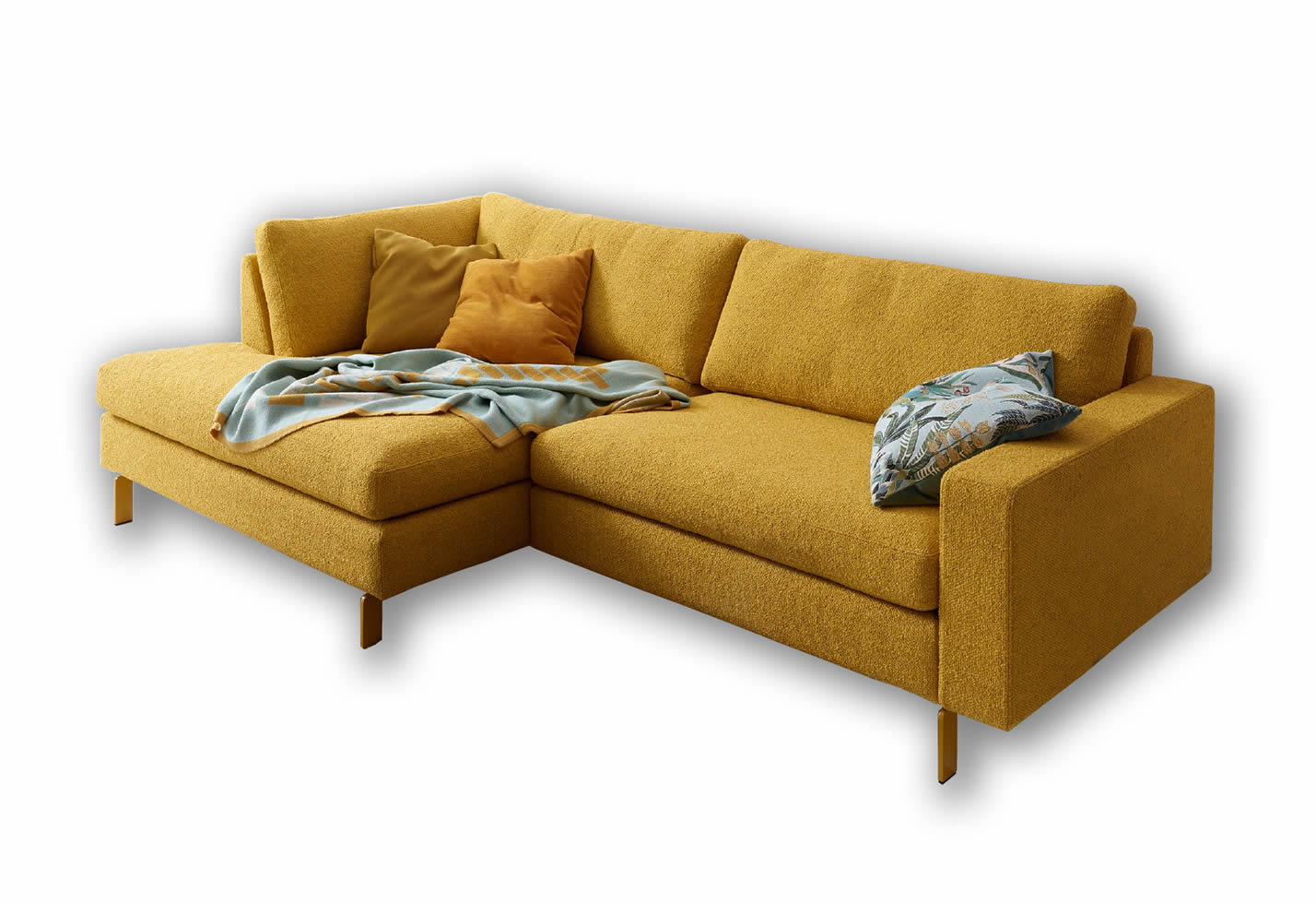 CONSETA Sofa mit quadratischer Abschlussliege