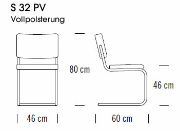 thonet-s-32-pv-stuhl-abmessungen