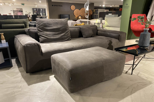 Sofagarnitur 175 mit Hocker und Polsterkissen Ausstellungsstück