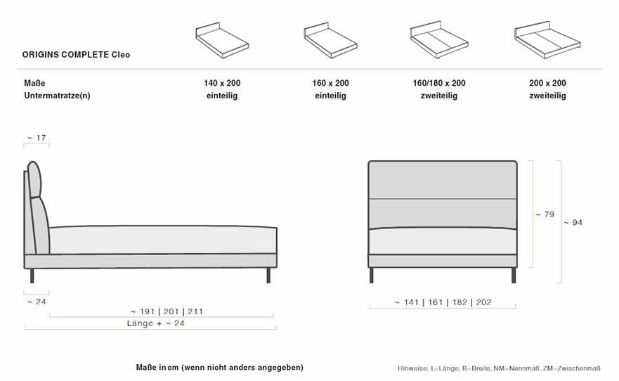 schramm-origins-complete-cleo-polsterbett-abmessungen