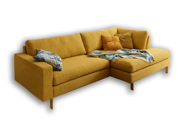 CONSETA Sofa mit quadratischer Abschlussliege