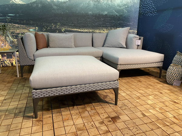 Gartensofa + Hocker Mu Ausstellungsstück