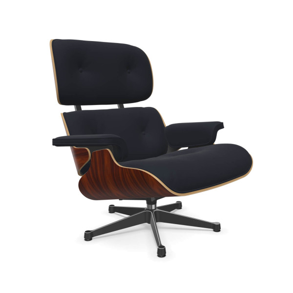 Eames Lounge Chair Santos Palisander Stoff Calma
