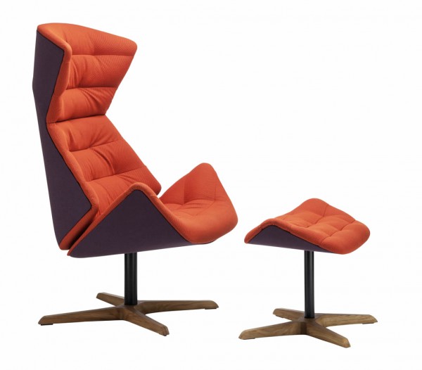 Lounge Sessel 808 "Tropic" mit Hocker