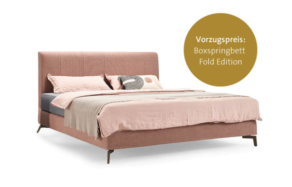 Fold Edition Boxspring Bett Taschenfederkern inkl. Matratze