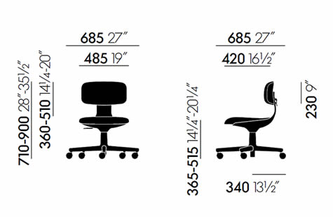 vitra-rookie-drehstuhl-abmessungen