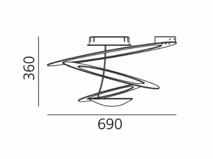 artemide-pirce-mini-ceiling_abmessungen