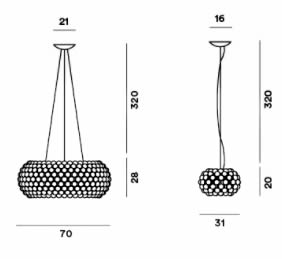 foscarini-caboche-grande-abmessungen