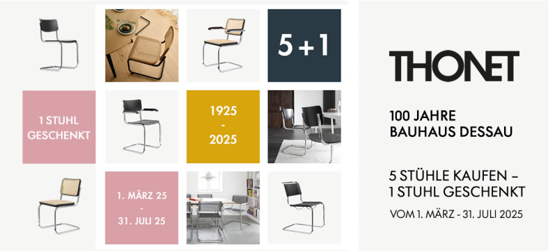 Thonet 100 Jahre Bauahaus Dessau Aktionen