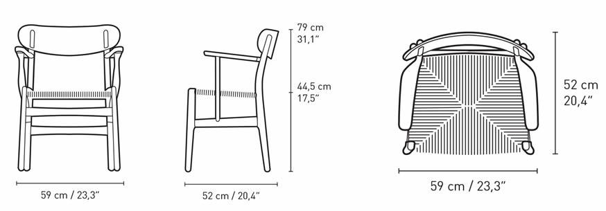 carl-hansen-ch26-chair-abmessungen